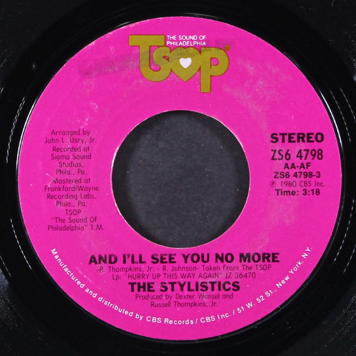 and i'll see you no more / driving me wild by STYLISTICS
