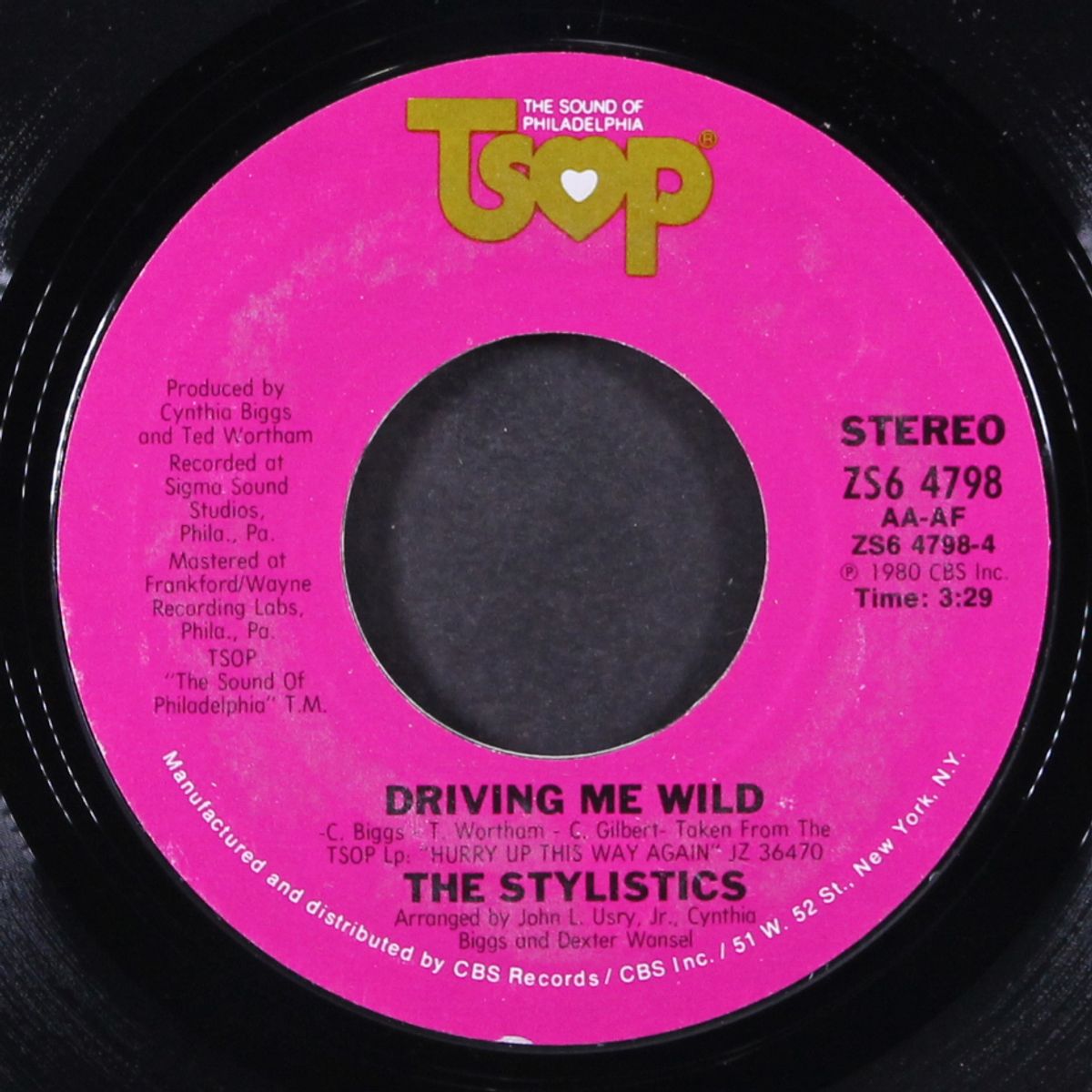 and i'll see you no more / driving me wild by STYLISTICS