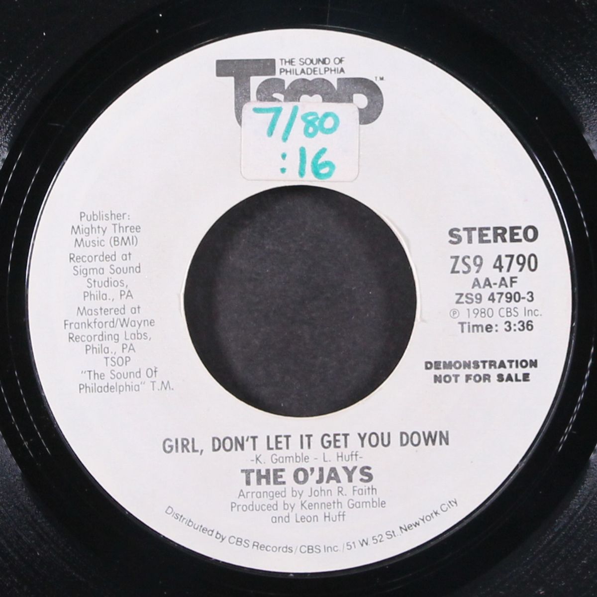 girl don't let it get you down by O'JAYS