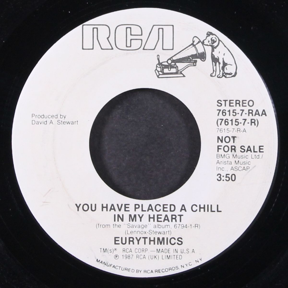 you have placed a chill in my heart by EURYTHMICS