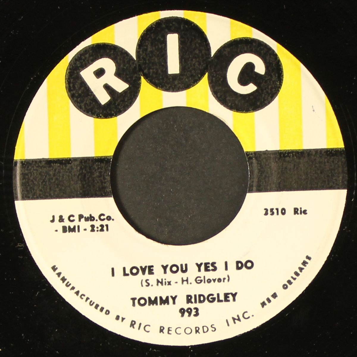 heavenly / i love you yes i do by TOMMY RIDGLEY