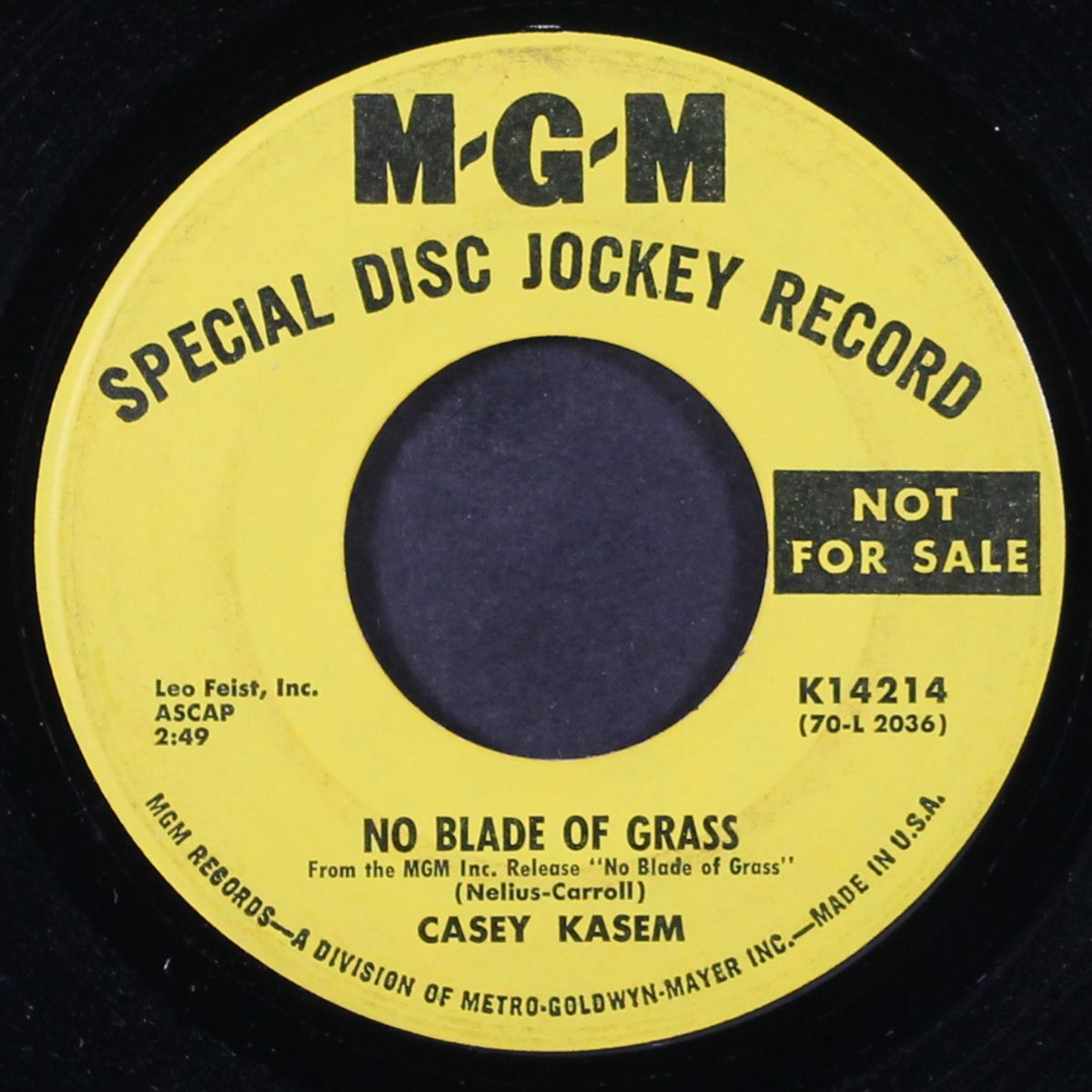 no blade of grass/same by CASEY KASEM