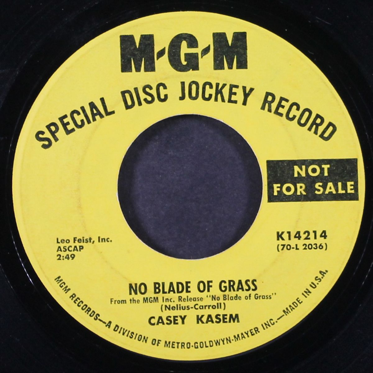no blade of grass/same by CASEY KASEM
