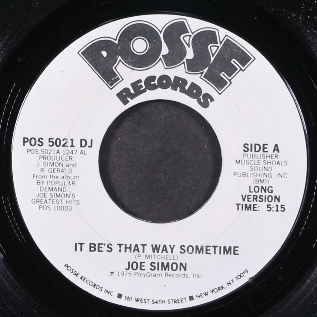 it be's that way sometime / short by JOE SIMON