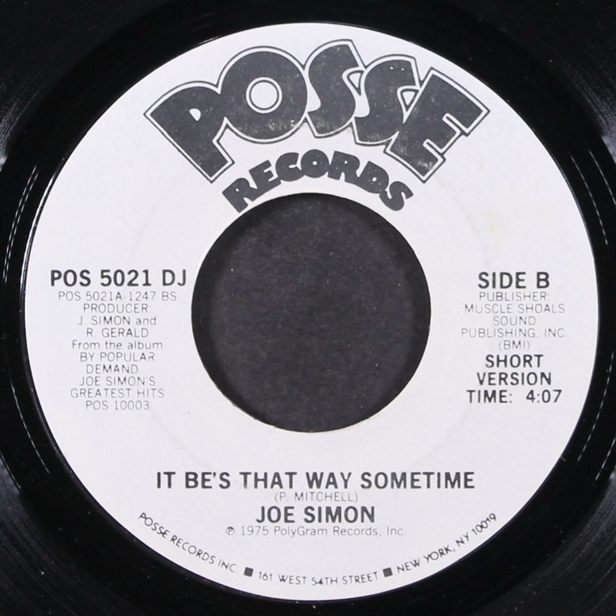 it be's that way sometime / short by JOE SIMON
