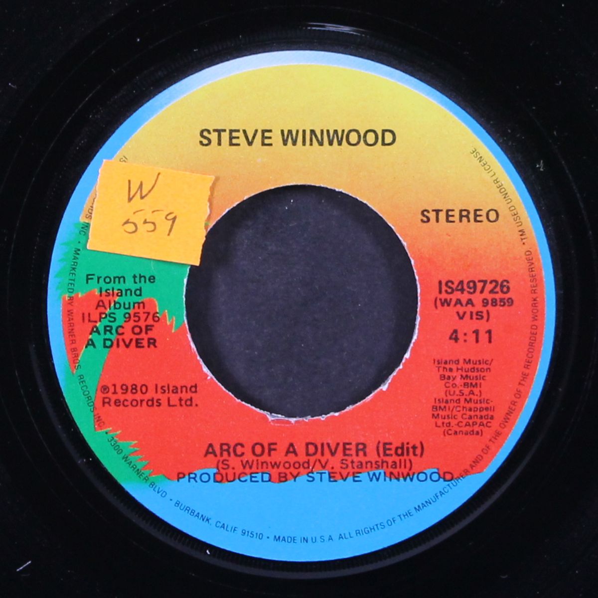 arc of a diver / mono by STEVE WINWOOD