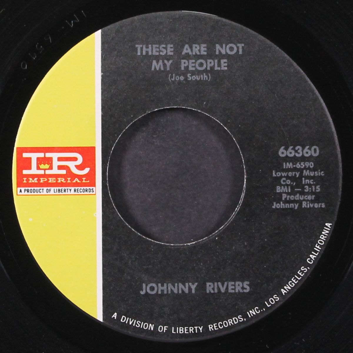 these are not my people by JOHNNY RIVERS