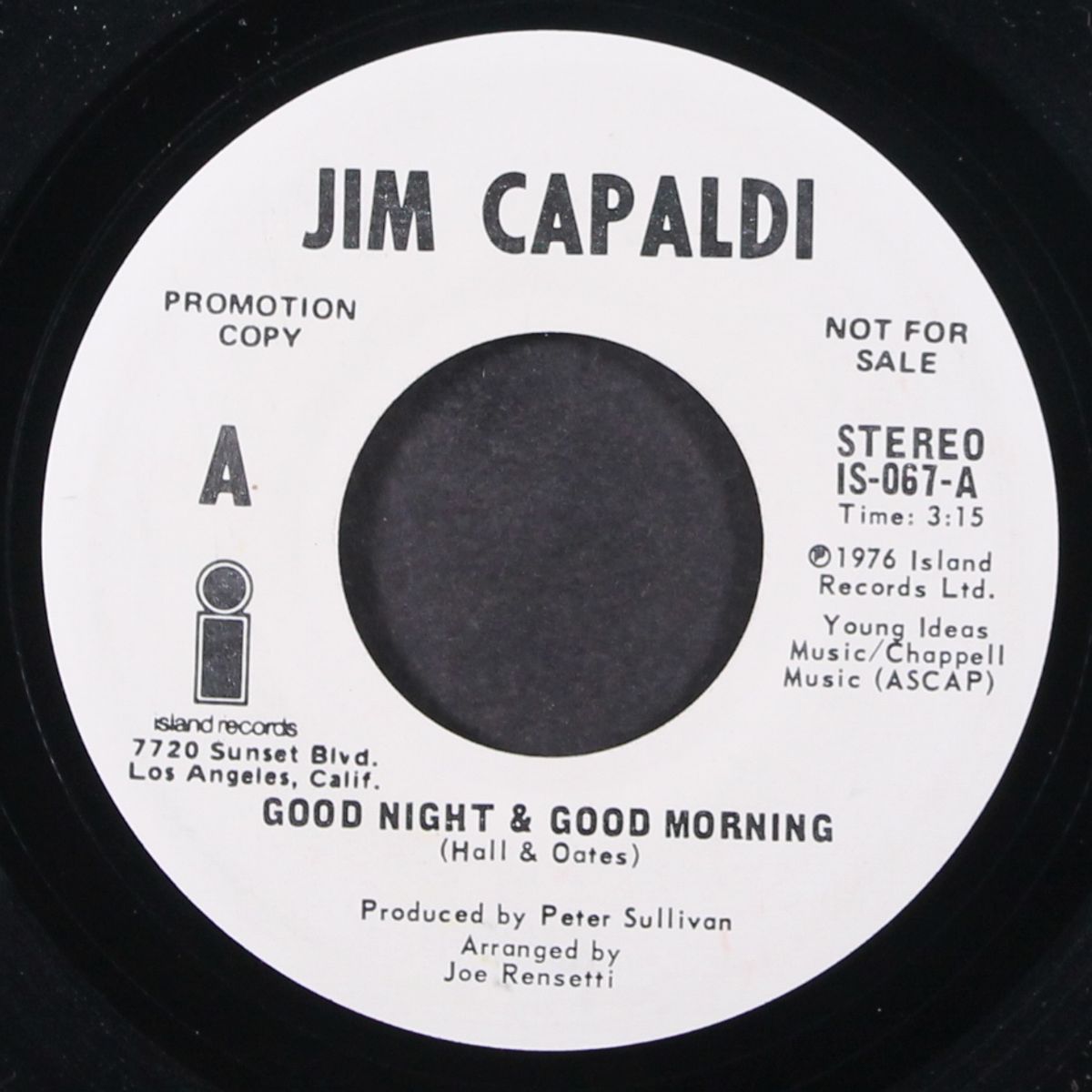 good night & good morning / same by JIM CAPALDI