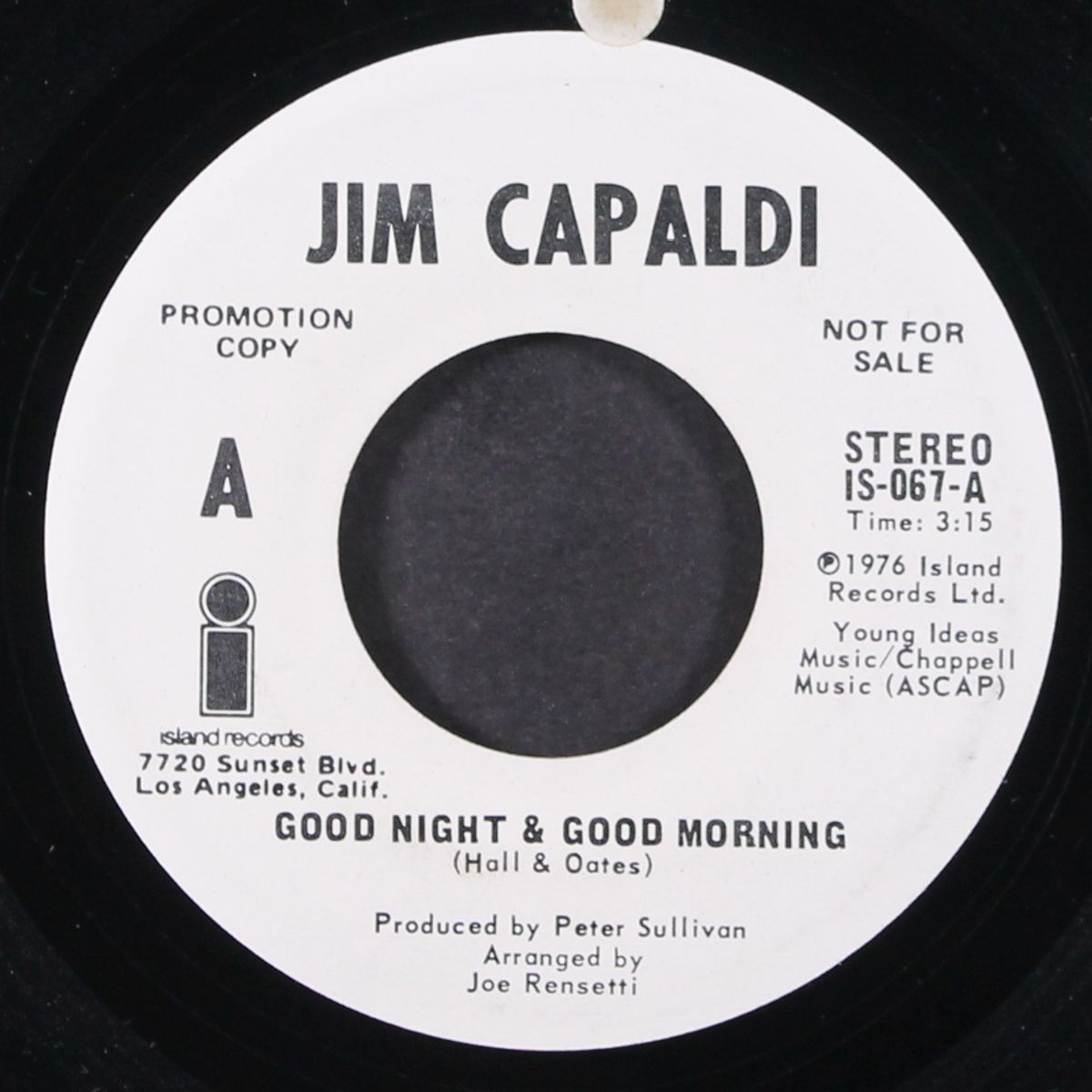 good night & good morning / same by JIM CAPALDI