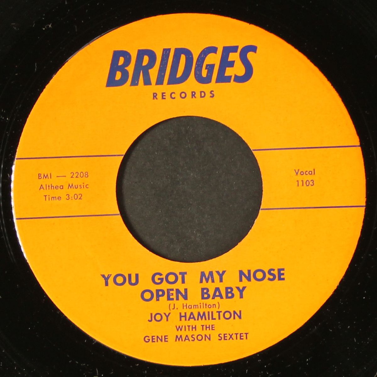 you got my nose open baby / leave the man i love by JOY HAMILTON