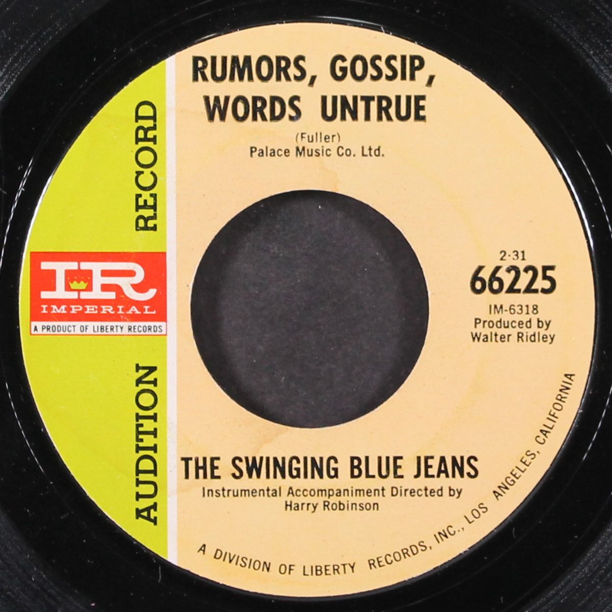 rumours gossip words untrue / now the summer's gone by SWINGING BLUE JEANS