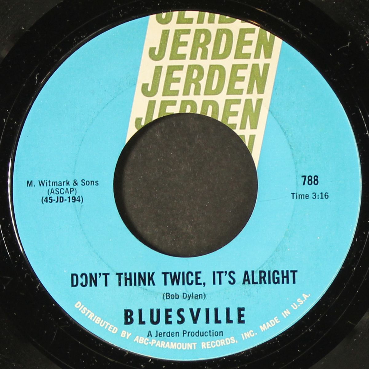 as tears go by / don't think twice it's alright by BLUESVILLE