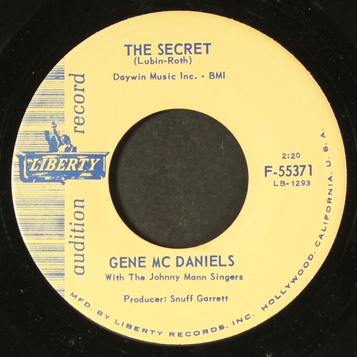tower of strength / the secret by GENE MCDANIELS