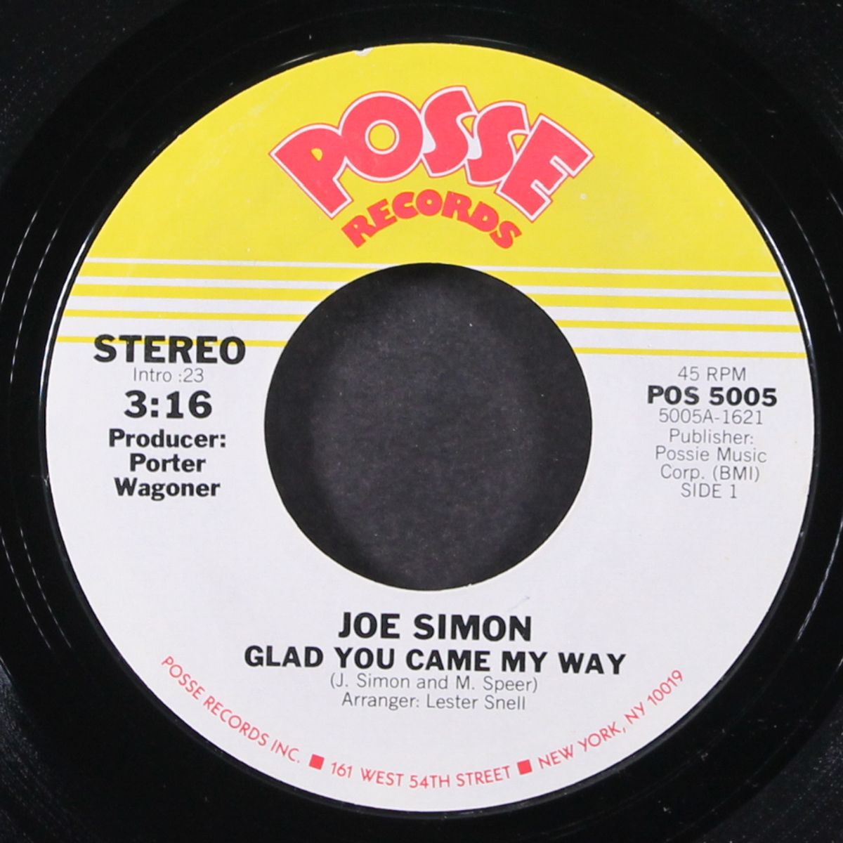 i don't wanna make love / glad you came my way by JOE SIMON