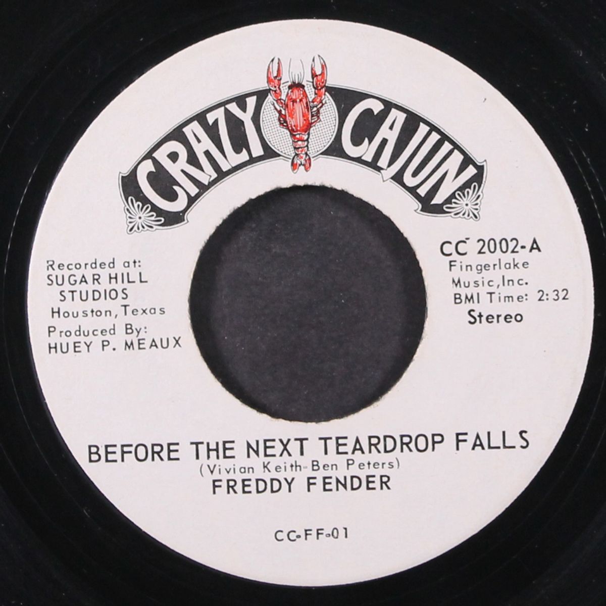 before the next teardrop fell / waiting for your life by FREDDY FENDER