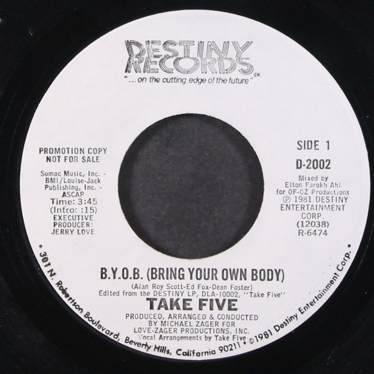 b.y.o.b. (bring your own body) / same by TAKE FIVE