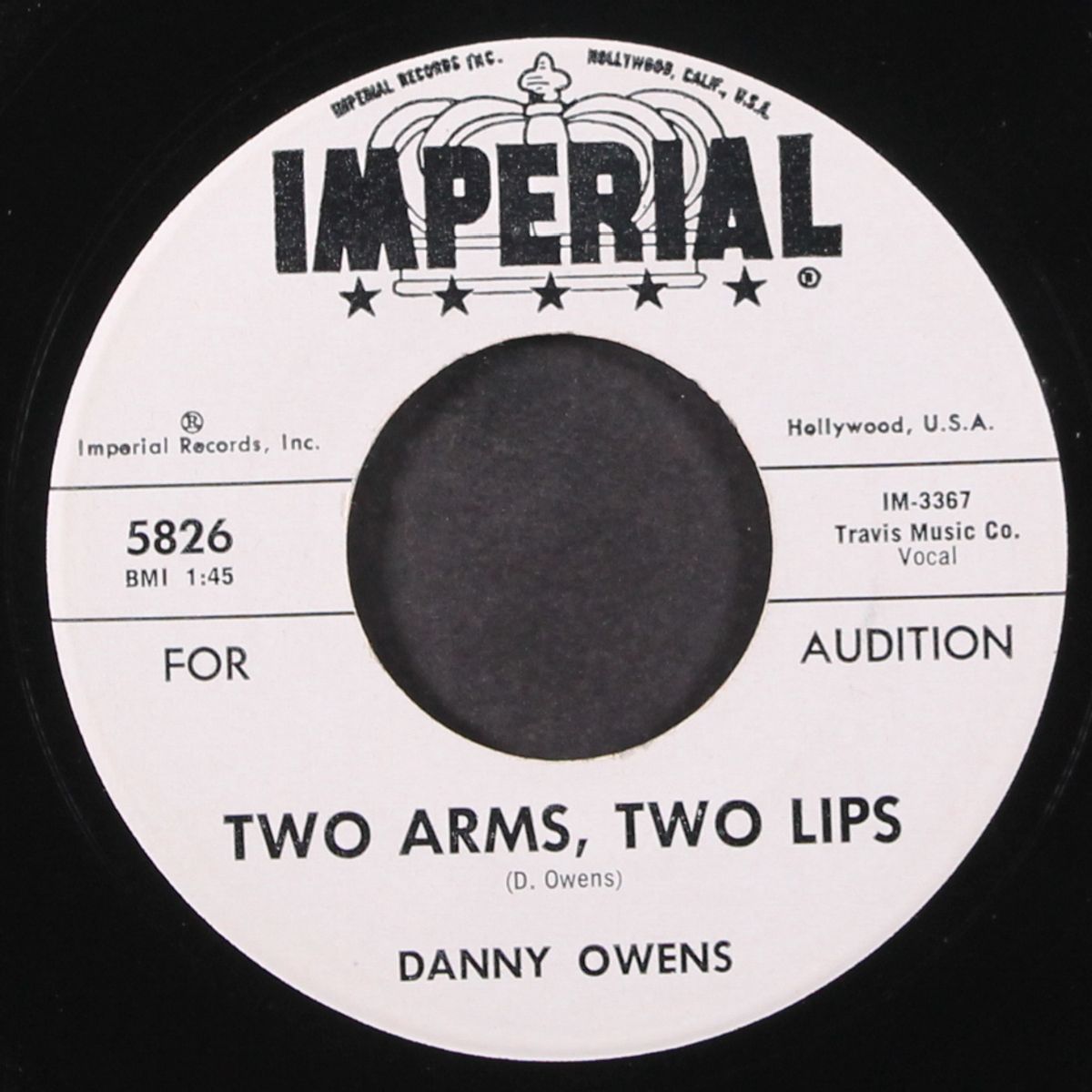 two arms, two lips / whatcha gonna do in '62 by DANNY OWENS