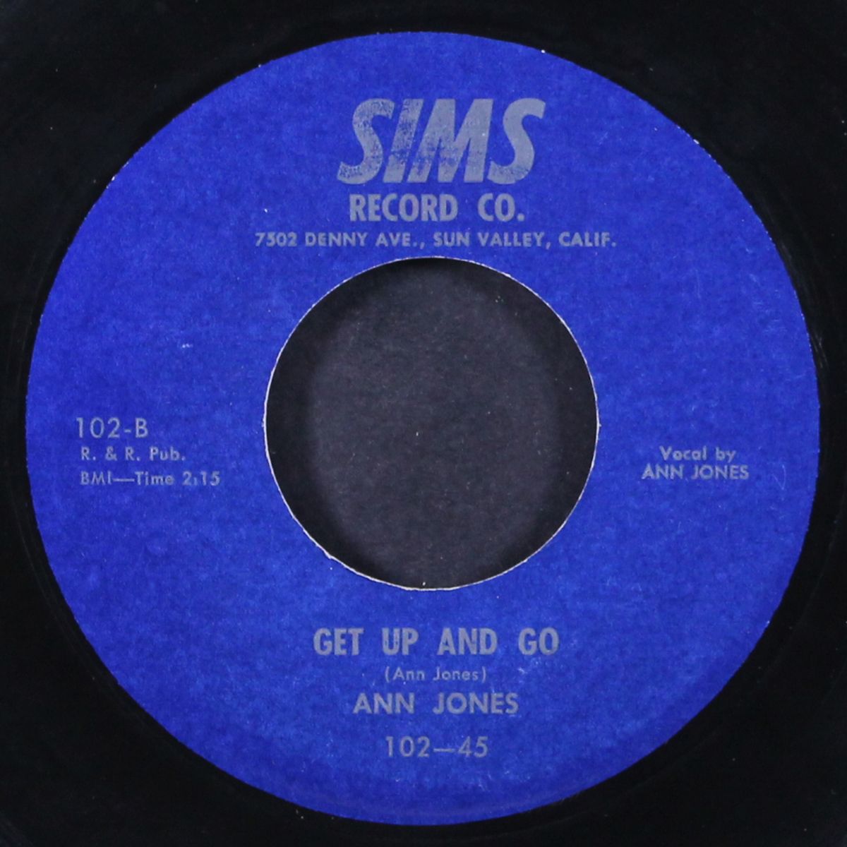 my heart can't say goodbye / get up and go by ANN JONES