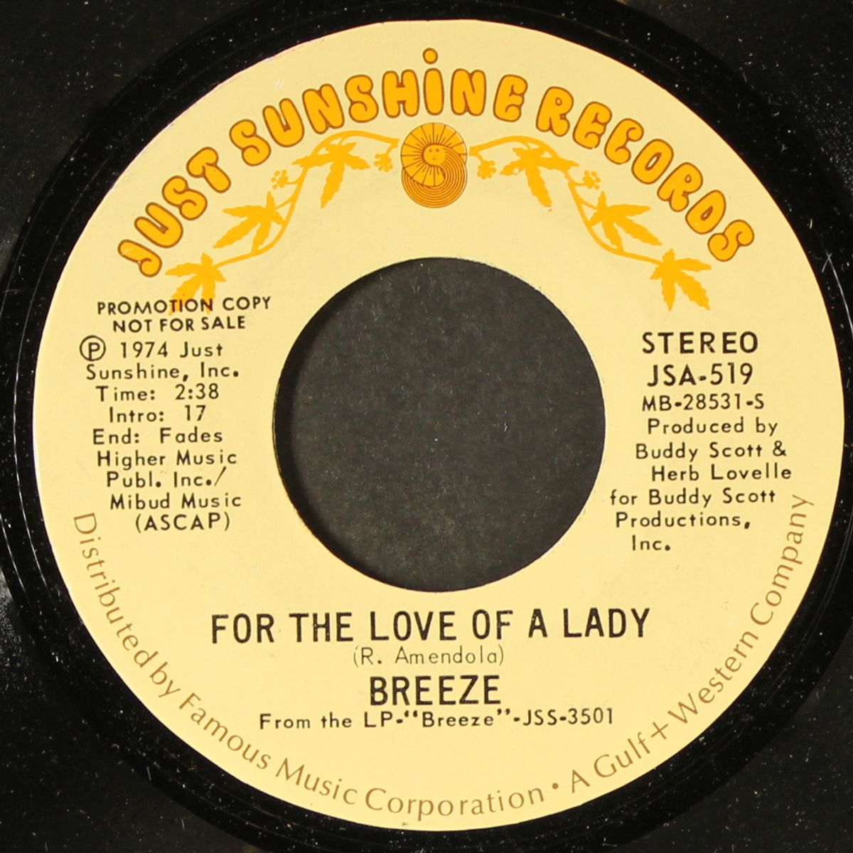 for the love of a lady / same by BREEZE