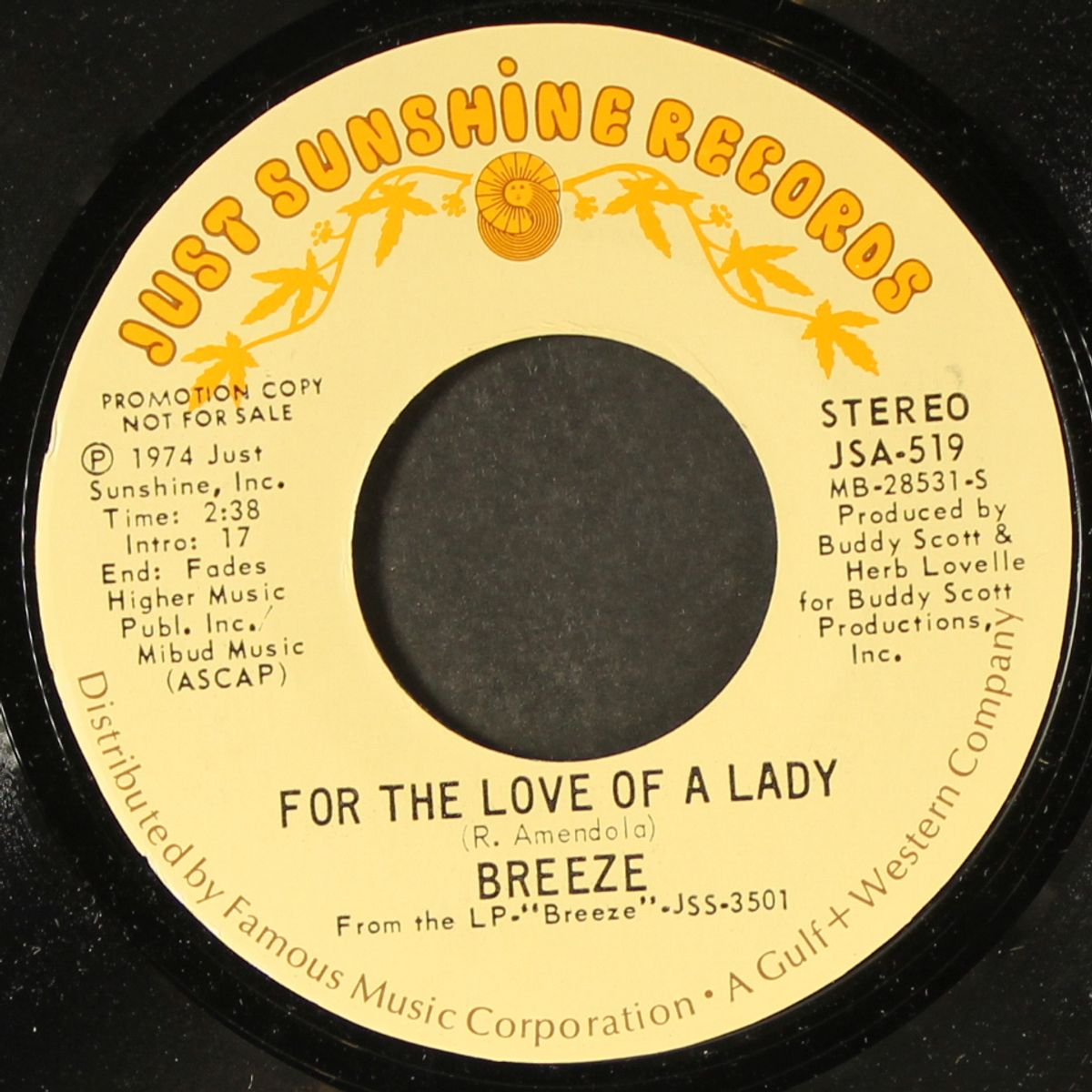 for the love of a lady / same by BREEZE