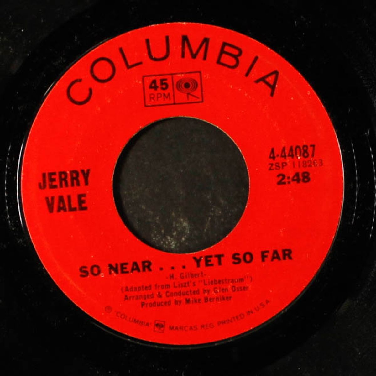 so near...yet so far / time alone will tell by JERRY VALE