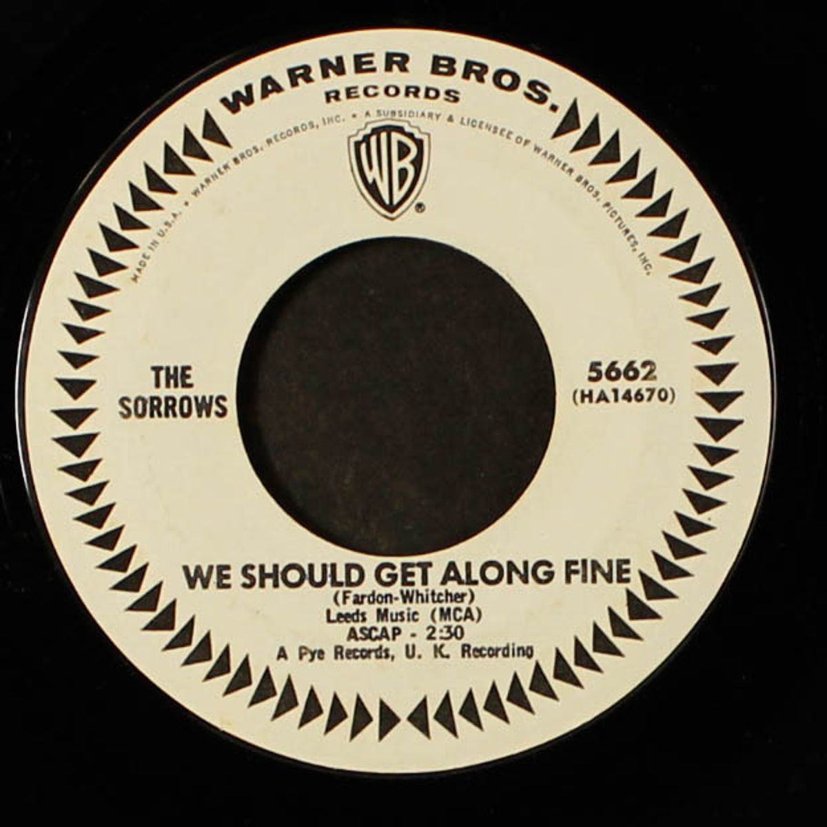 take a heart / we should get along fine by SORROWS