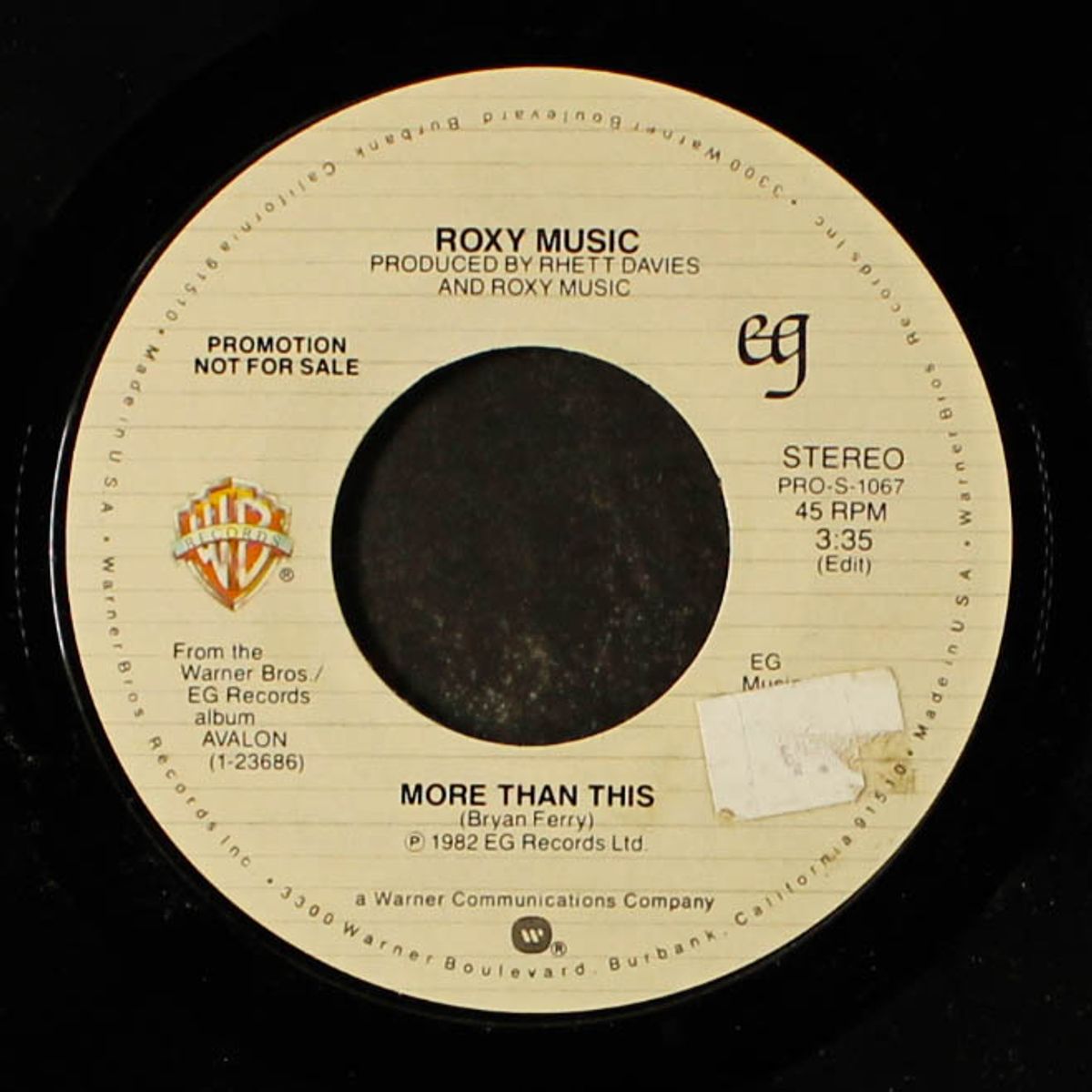more than this / mono by ROXY MUSIC