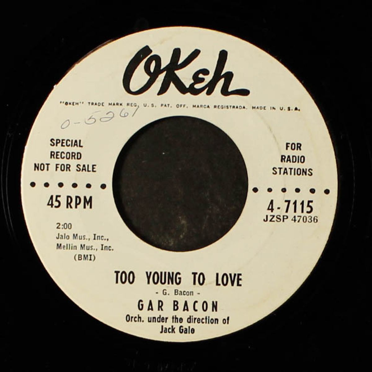 marshall, marshall / too young to love by GAR BACON