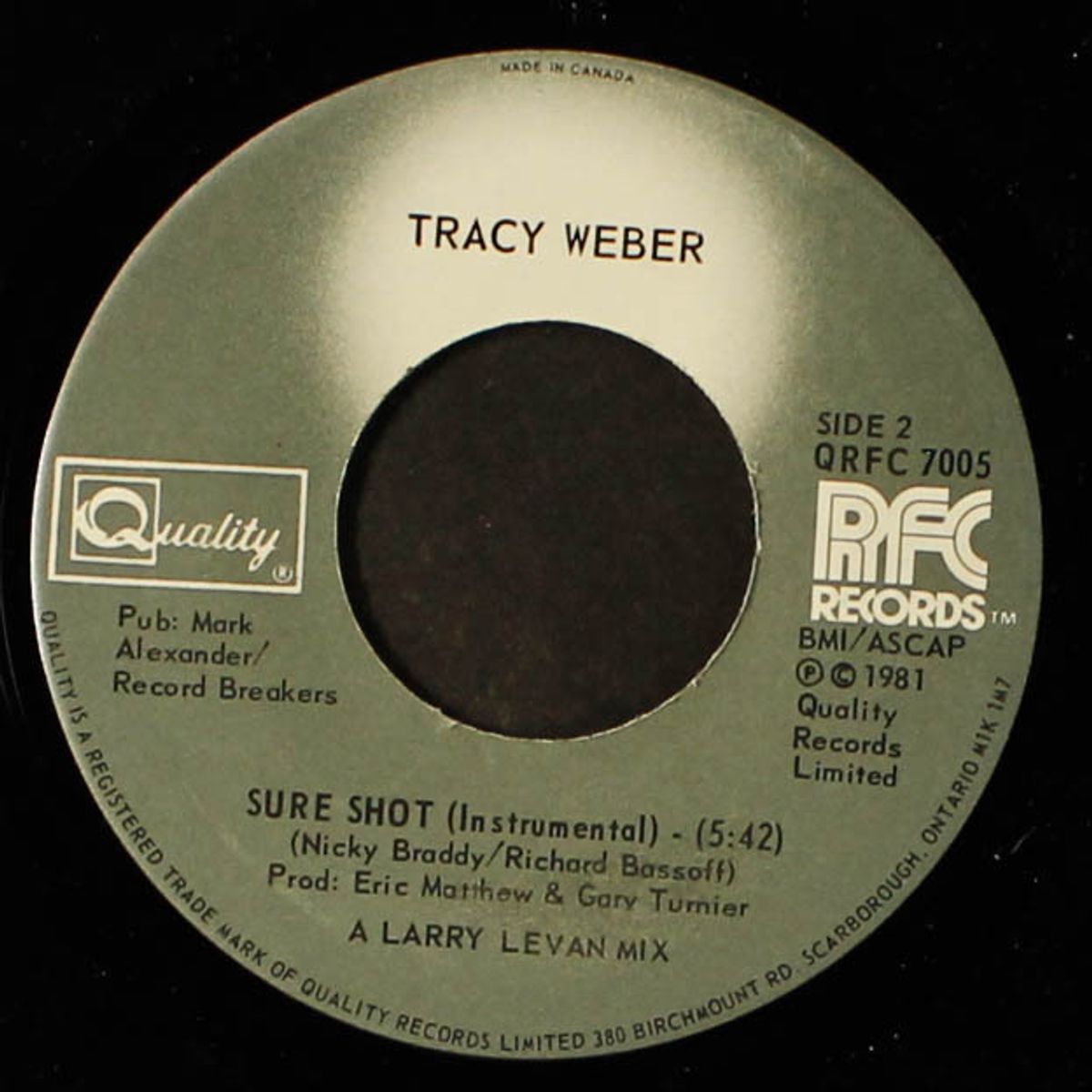 sure shot / instrumental by TRACY WEBER