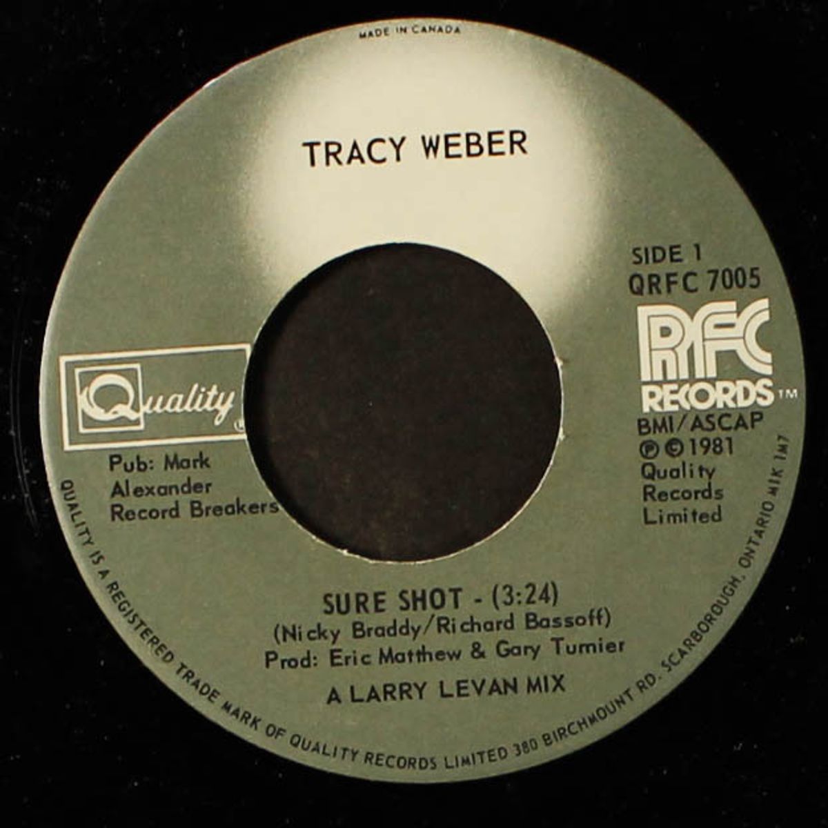 sure shot / instrumental by TRACY WEBER