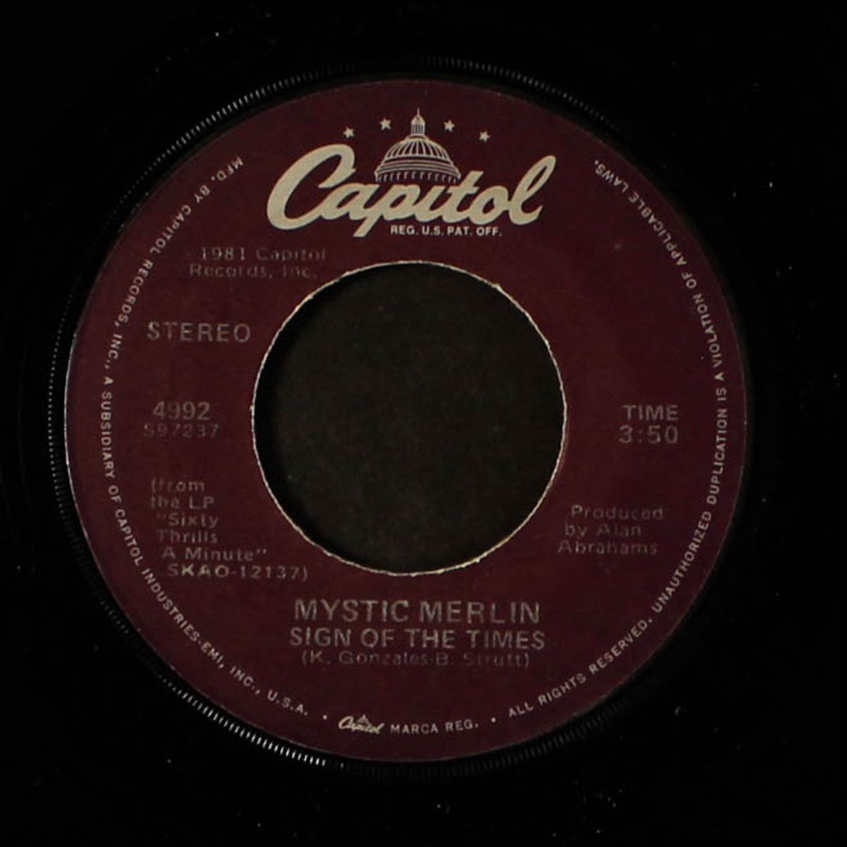 sixty thrills a minute / sign of the times by MYSTIC MERLIN