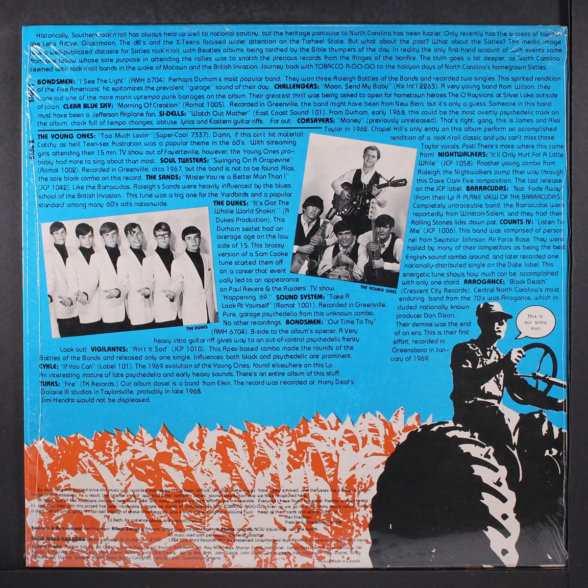 tobacco a-go-go - north carolina rock'n'roll in the sixties by VARIOUS