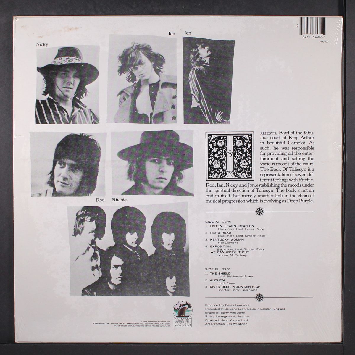 the book of taliesyn by DEEP PURPLE