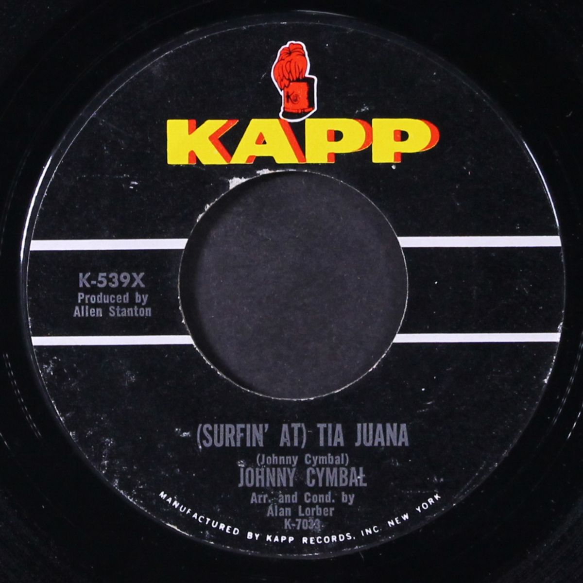 dum dum dee dum / (surfin' at) tia juana by JOHNNY CYMBAL