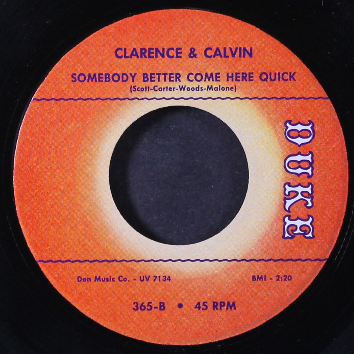 i like it / somebody better come here quick by CLARENCE & CALVIN