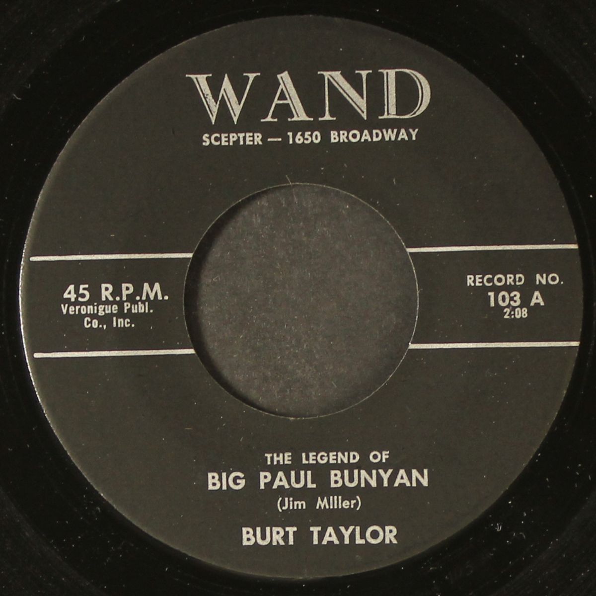 the legend of big paul bunyan / sweet carrie mac intie by BURT TAYLOR