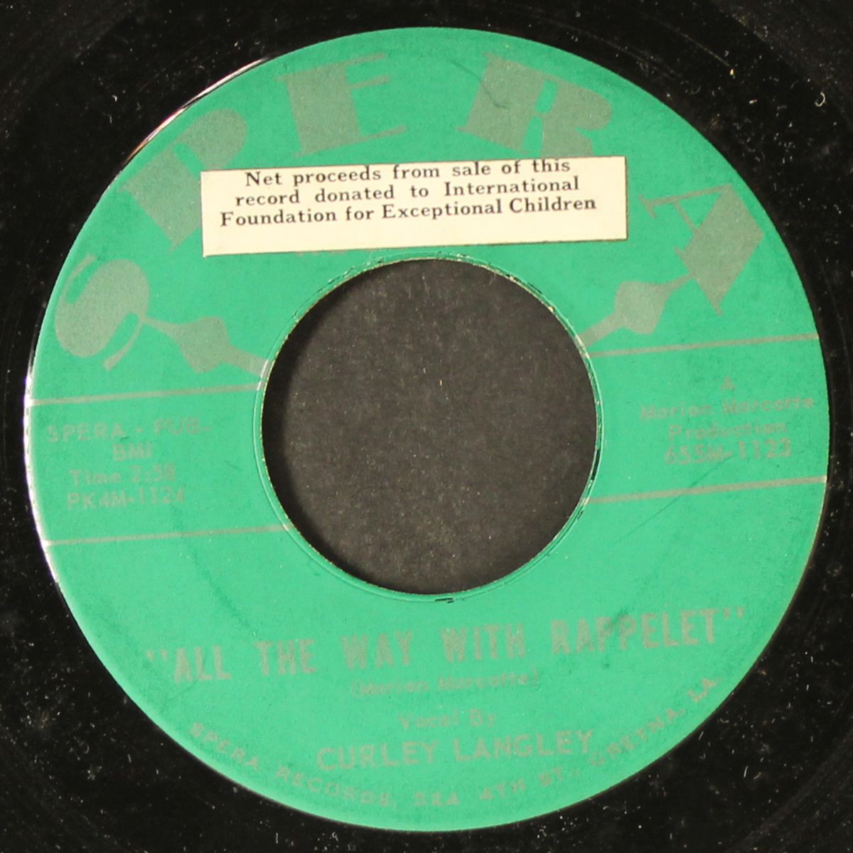 all the way with rappelet / you're the one by CURLEY LANGLEY