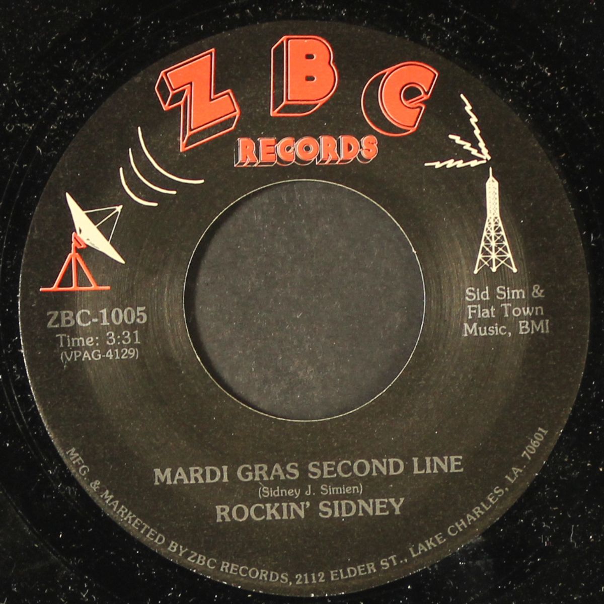 "bay-tie" in your room / mardi gras second line by ROCKIN' SIDNEY