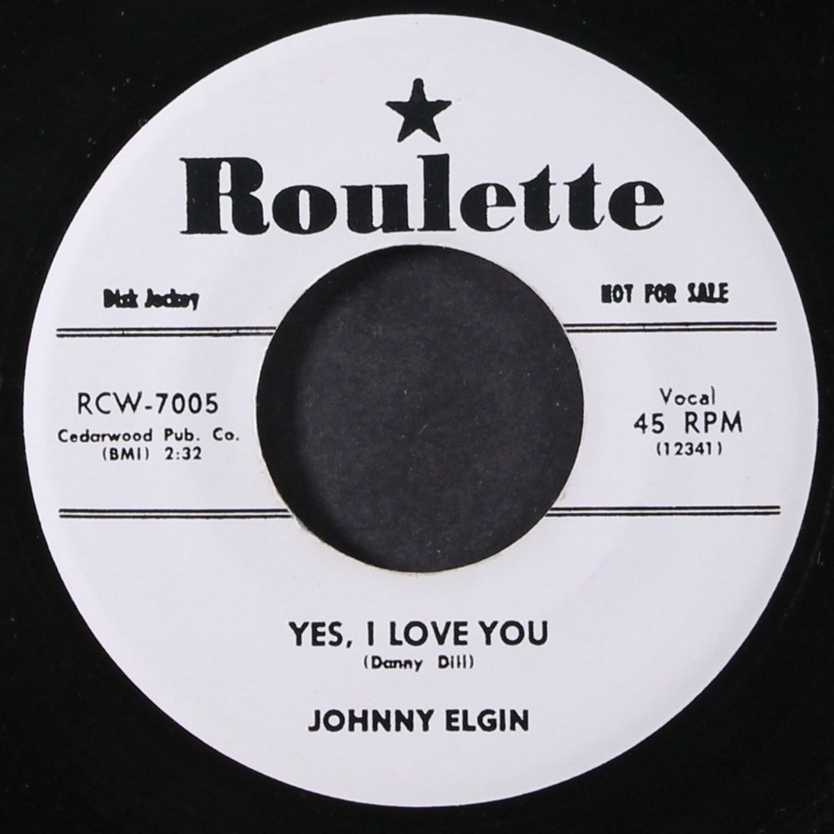 sittin' at home with the blues / yes, i love you by JOHNNY ELGIN