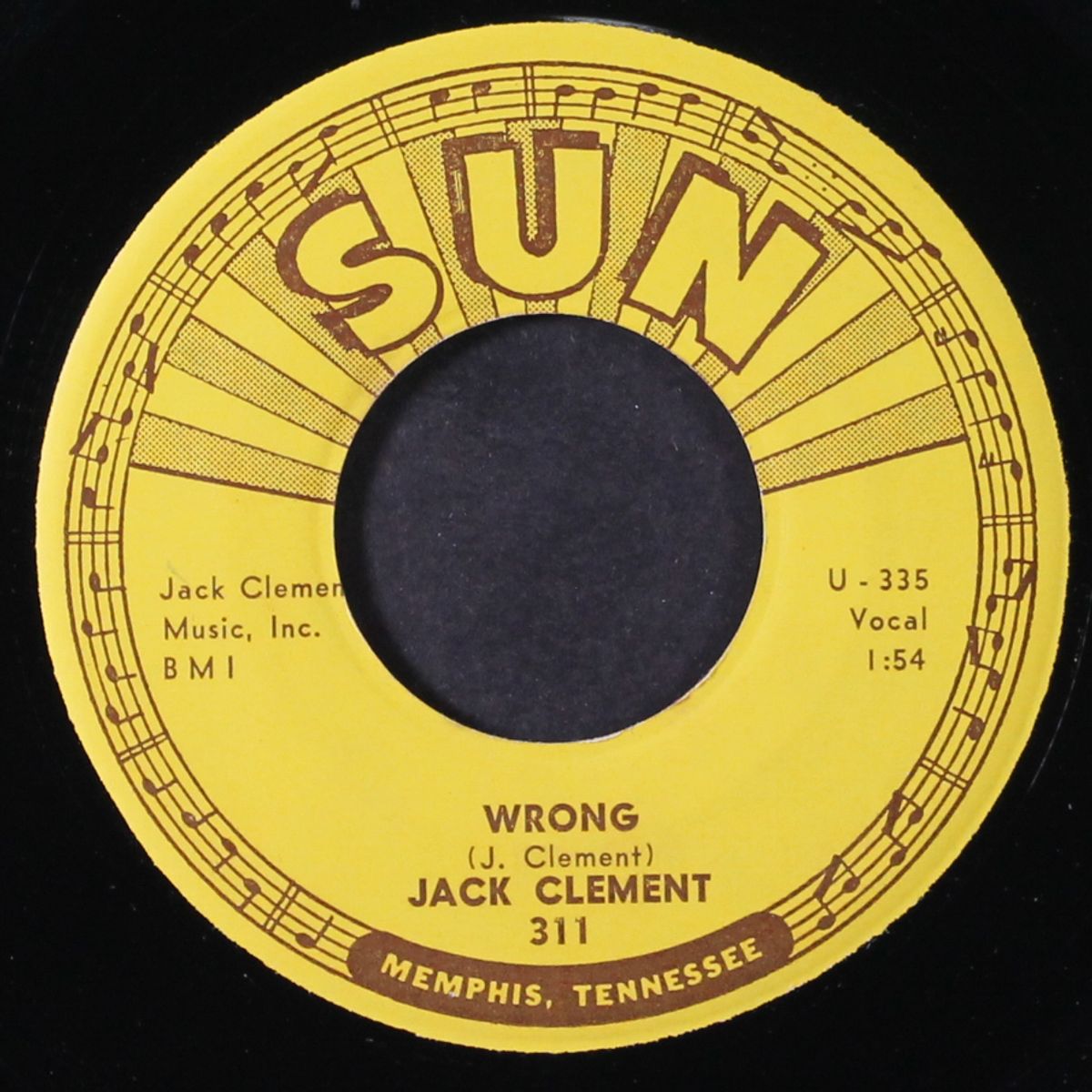 the black haired man / wrong by JACK CLEMENT