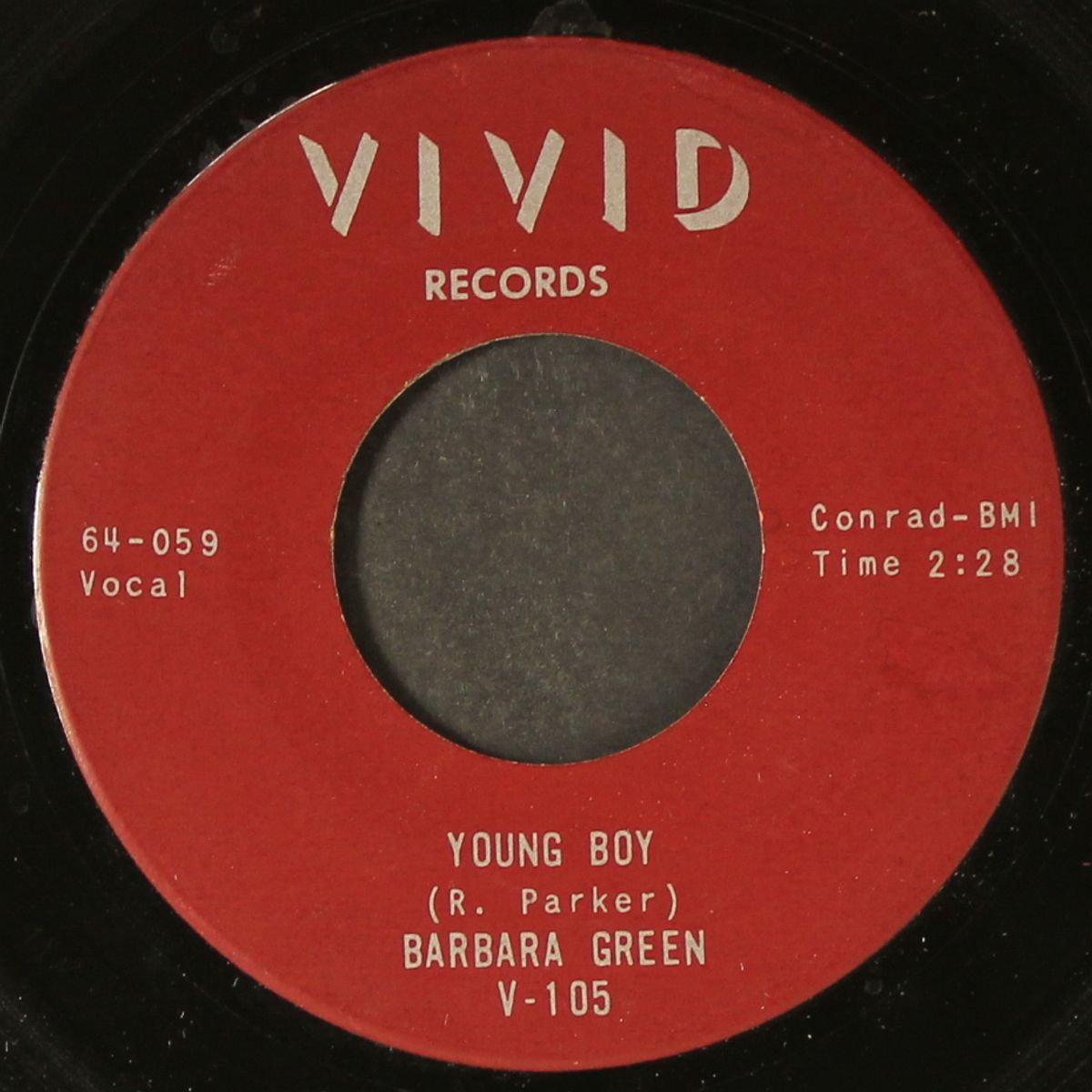 young boy / i should have treated you right by BARBARA GREEN