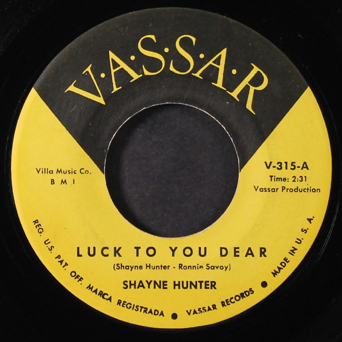 luck to you dear by SHAYNE HUNTER