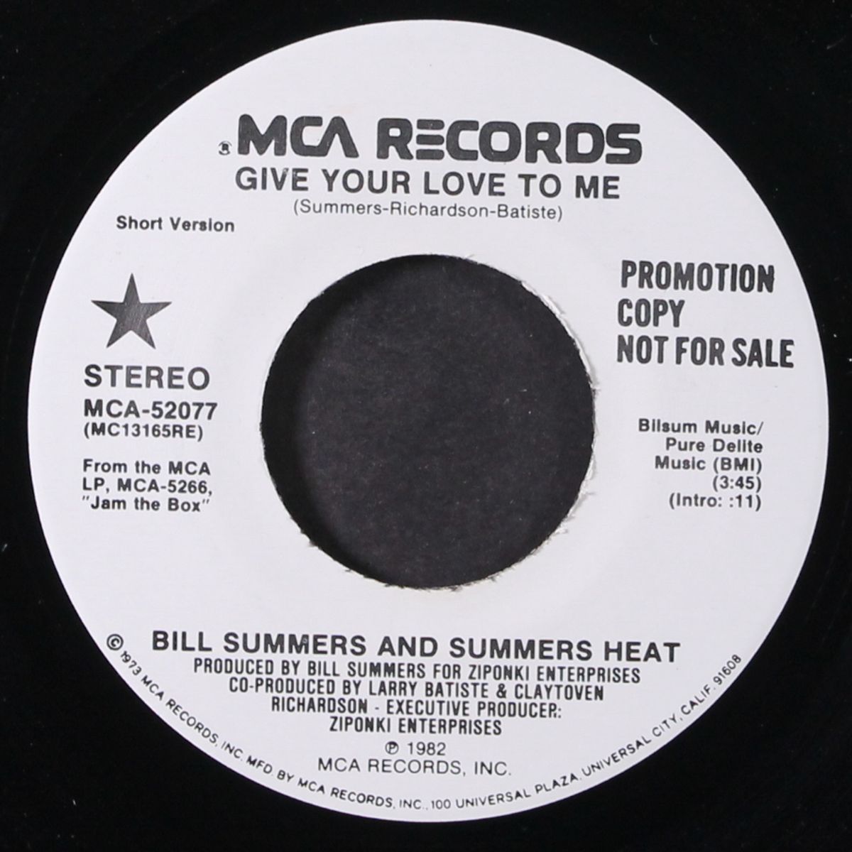 give your love to me / short by BILL SUMMERS & SUMMERS HEAT