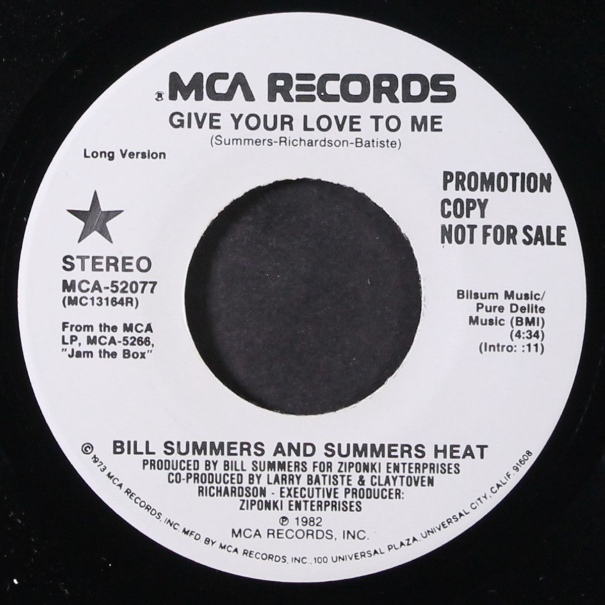 give your love to me / short by BILL SUMMERS & SUMMERS HEAT