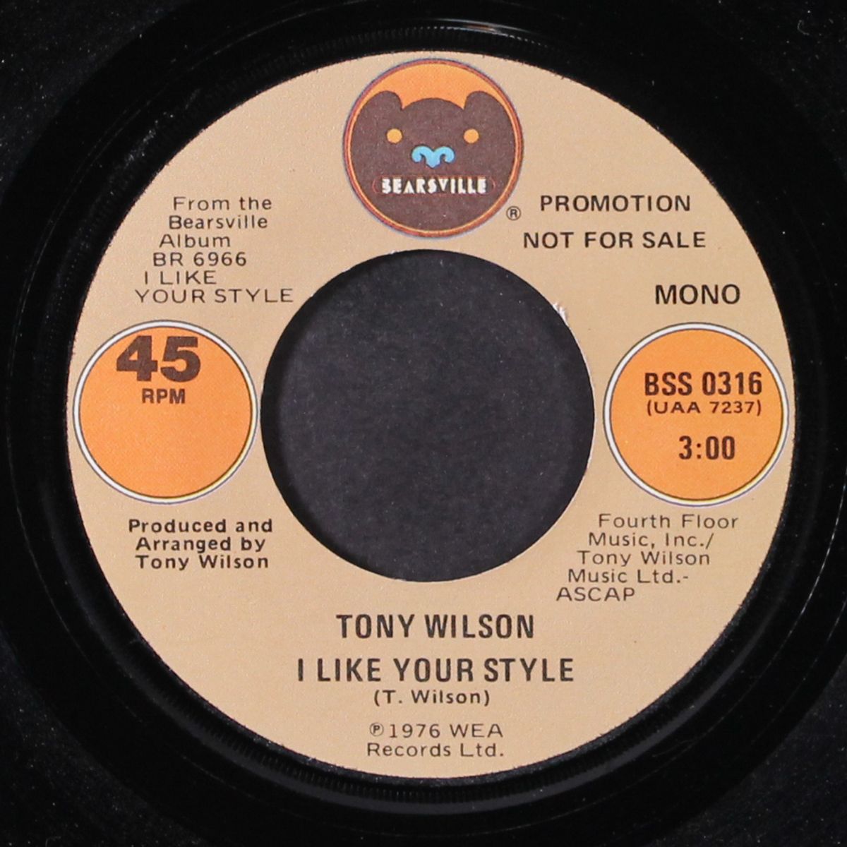 i like your style / mono by TONY WILSON