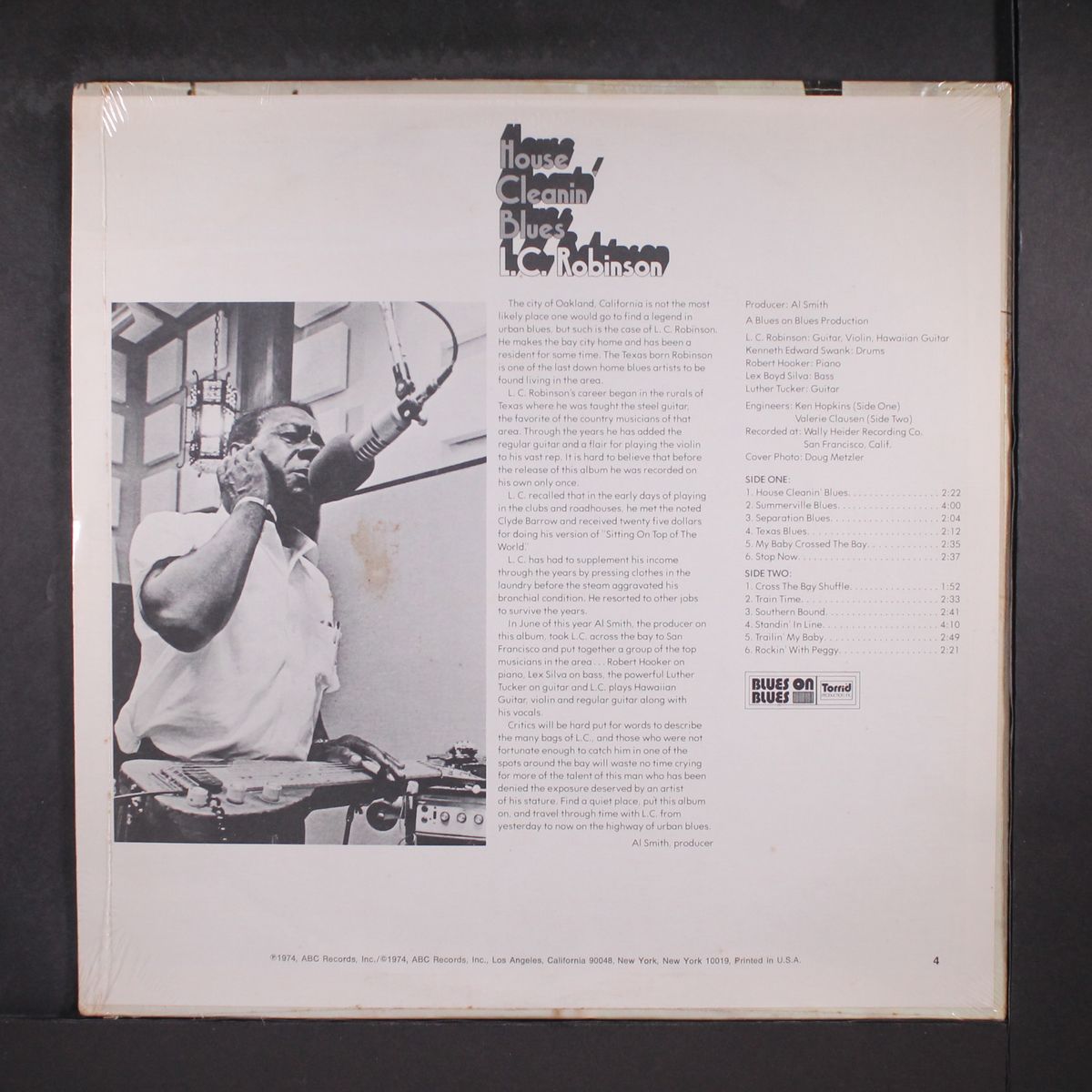 house cleanin' blues by L.C. ROBINSON