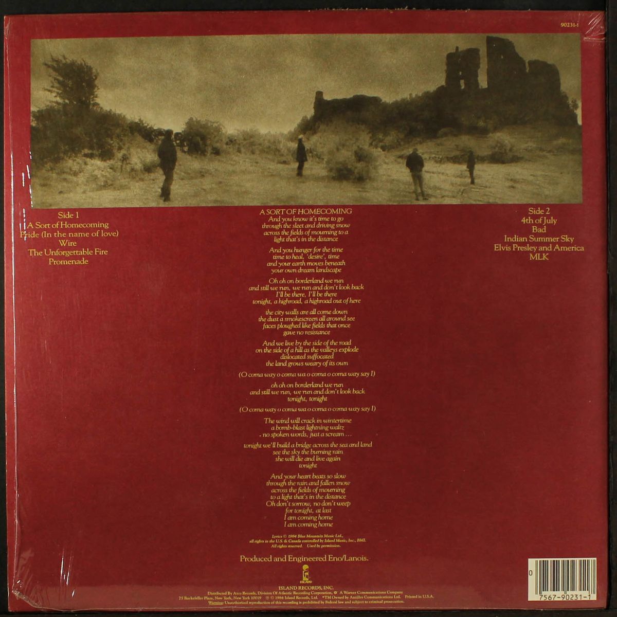 the unforgettable fire by U2