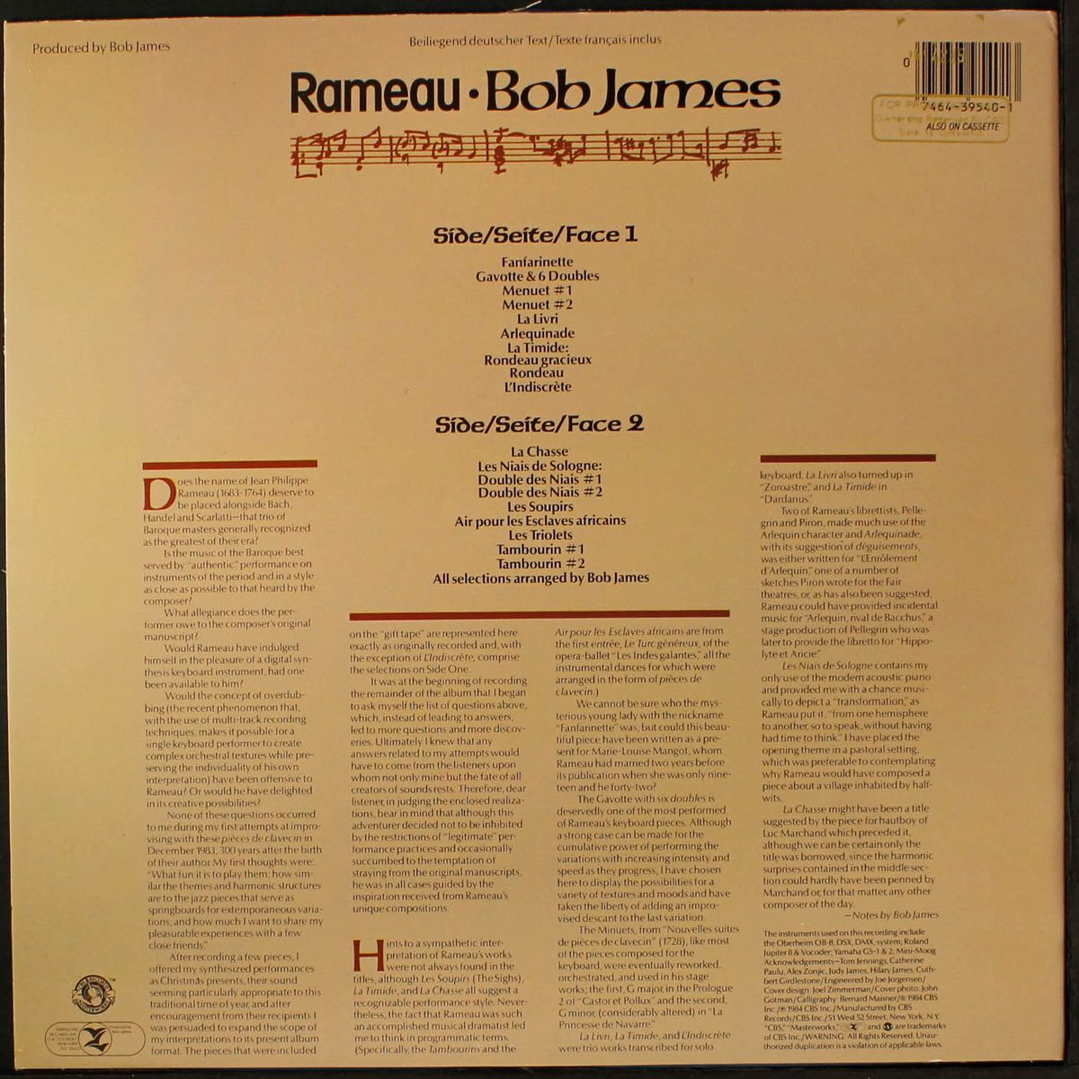 rameau by BOB JAMES