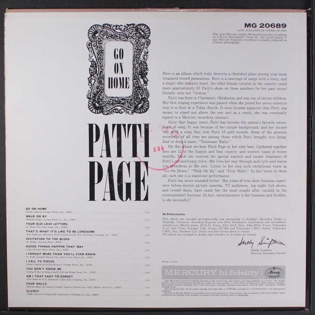 patti page sings country & western golden hits, vol. 2 by PATTI PAGE
