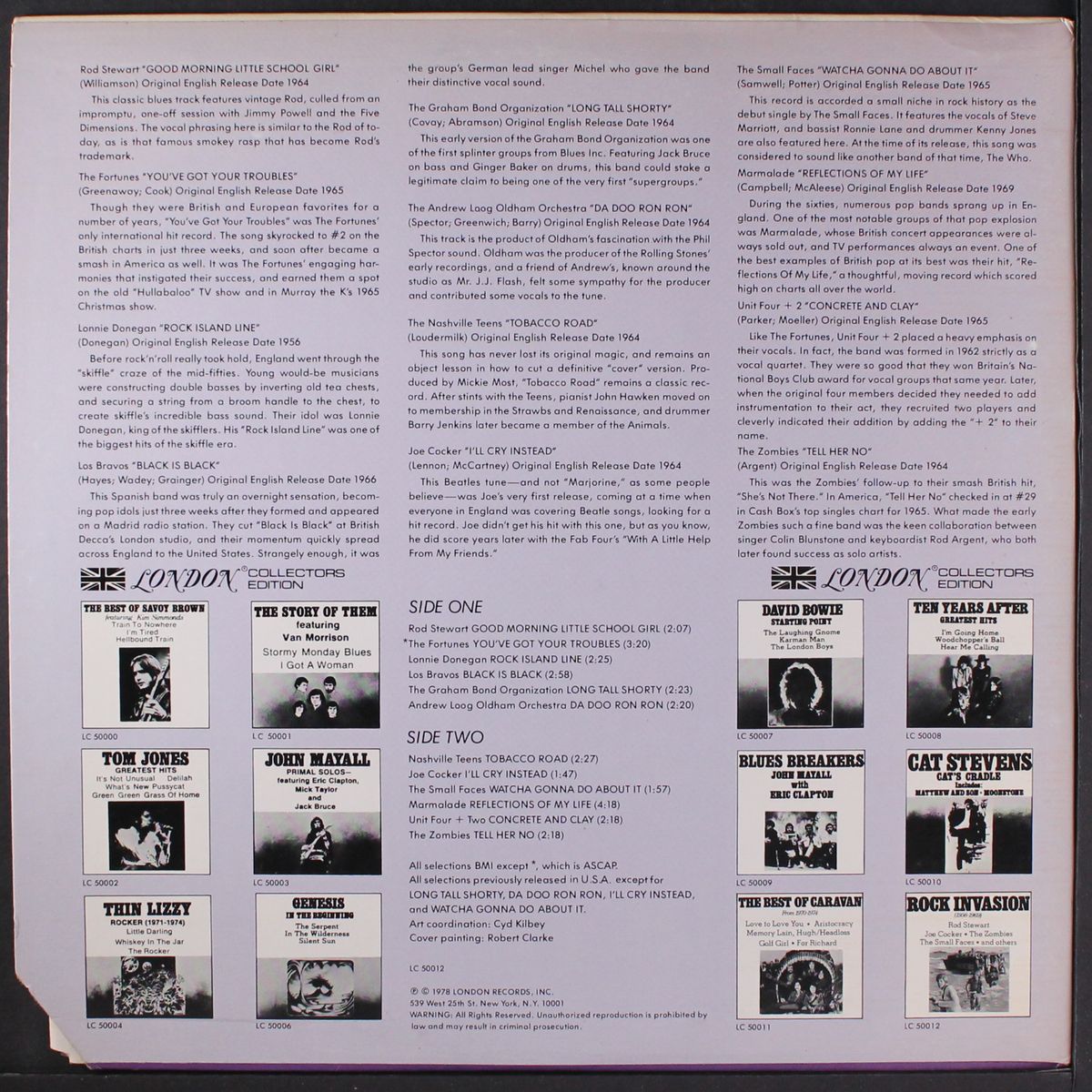 rock invasion 1956-1969 by VARIOUS